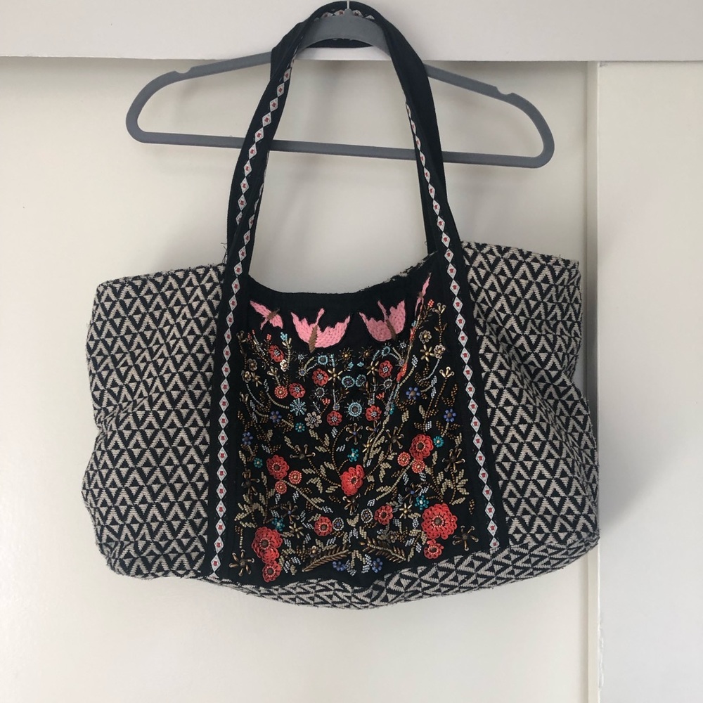 Beaded detail - oversized bag